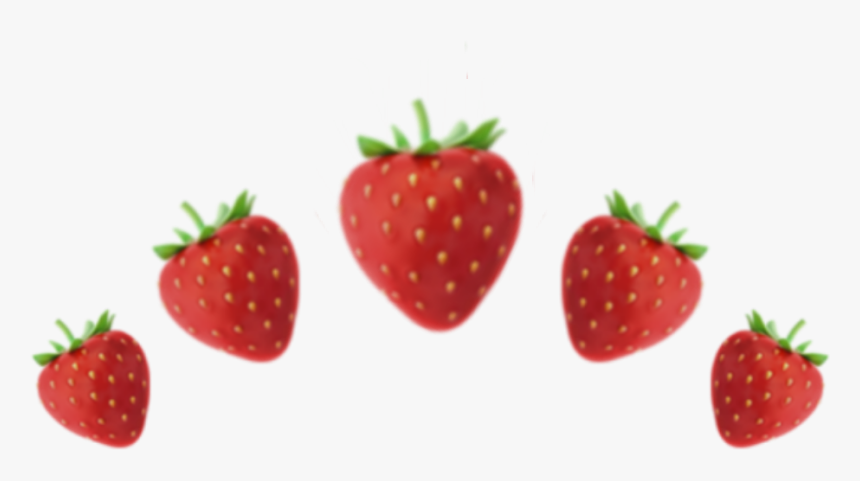 #crown #fresa #background #fruit #strawberry #frutilla - Strawberry, HD Png Download, Free Download
