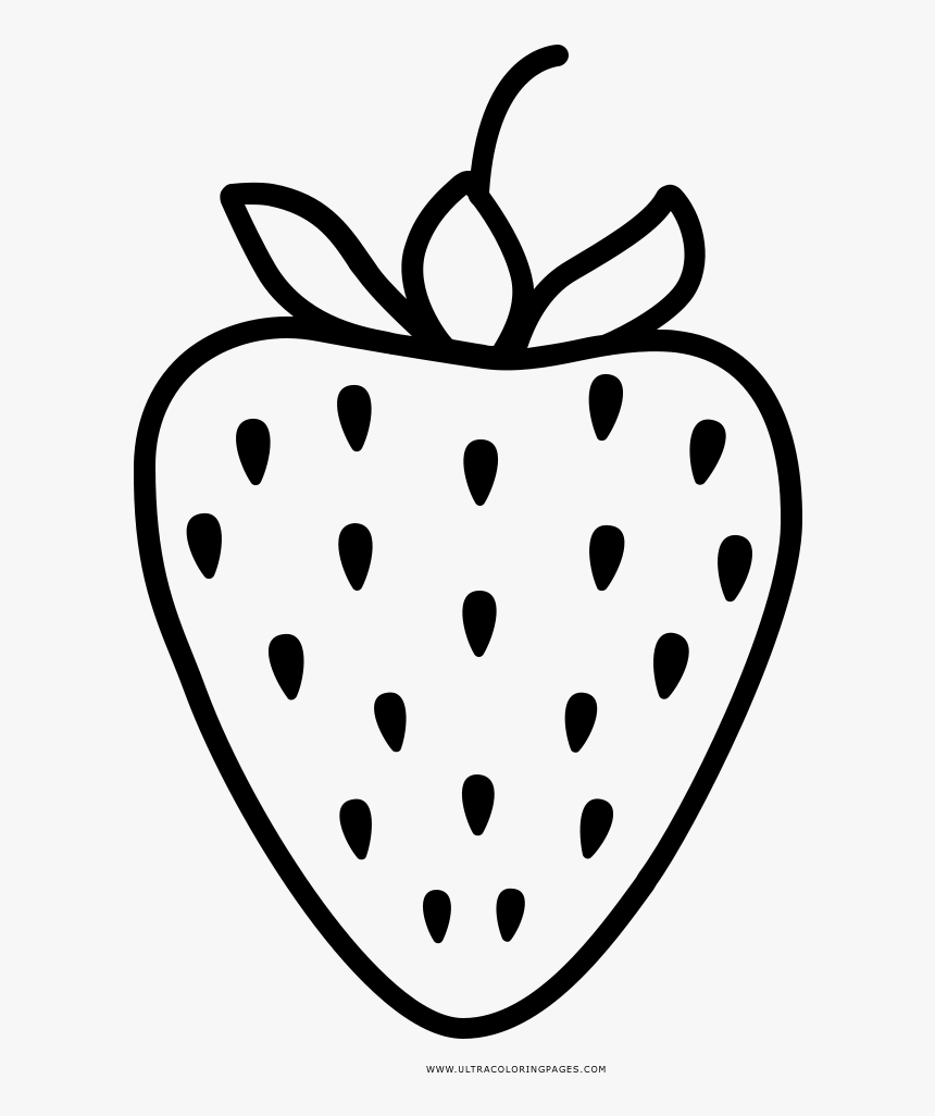 Transparent Strawberry Plant Png - Black And White Strawberry Cute Transparent, Png Download, Free Download