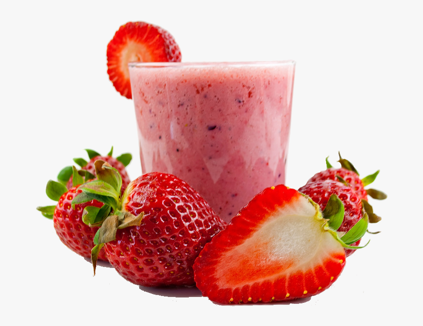 Transparent Pink Strawberry Clipart - Strawberry Smoothie Png, Png Download, Free Download