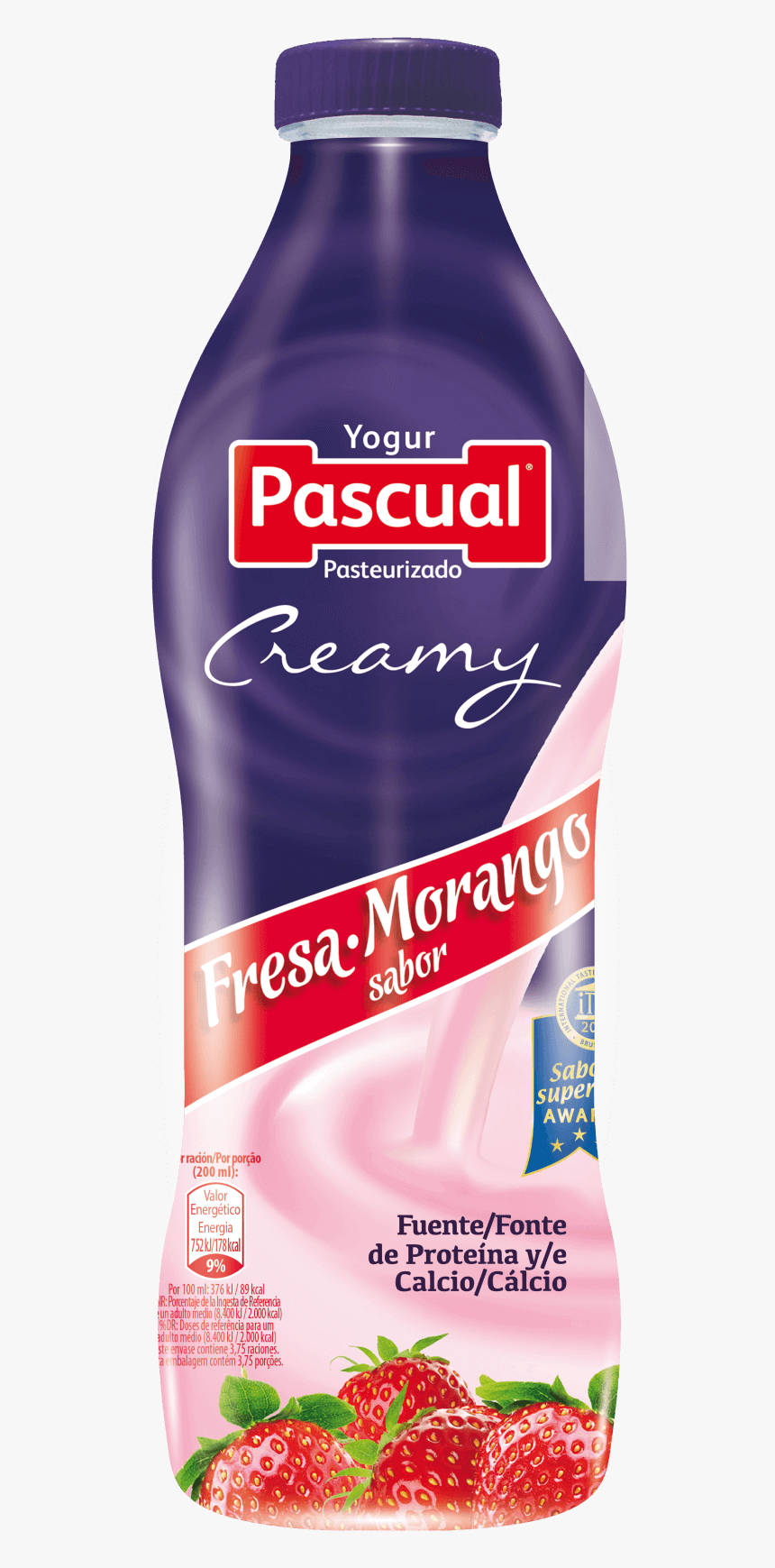 Yogur Cremoso Pascual Liquido Fresa - Calidad Pascual, HD Png Download, Free Download