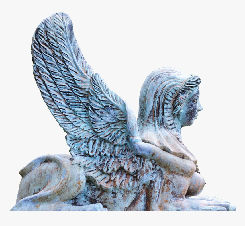 Angel Sculpture Wing Free Photo - Statue, HD Png Download, Free Download