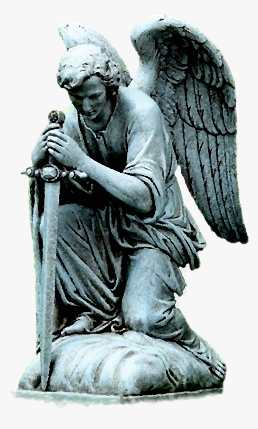 Engelbewaarder - Angel Kneeling With Sword, HD Png Download, Free Download