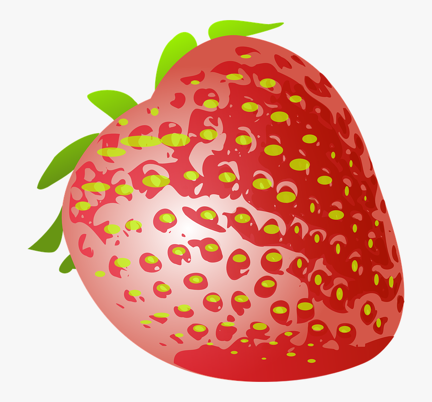 Fresa, Rojo, Los Alimentos, Frutas, Delicioso, Jugosas - Fruit Clip Art, HD Png Download, Free Download