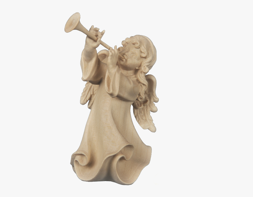 Angel With Trumpet Statue Png, Transparent Png, Free Download