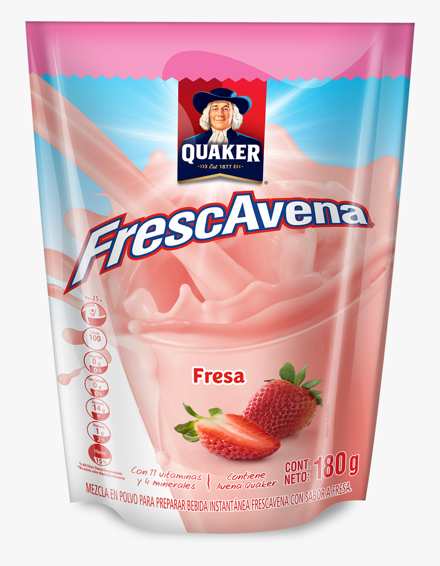 Frescavena Bebida Instantánea Con Sabor A Fresa - Quaker Oats Company, HD Png Download, Free Download