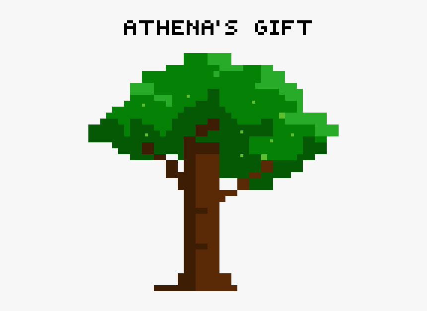 Easy Pixel Art Tree, HD Png Download, Free Download