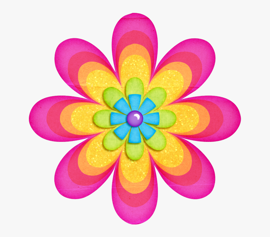 Flowers Clip Art Flower Png Imprimibles De Colores - Flowers Clipart, Transparent Png, Free Download