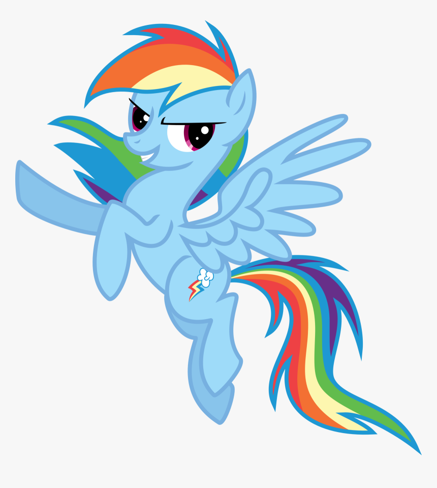 Rainbow Dash Vector Color By Eltrueno-d5gffm2 - Epic Rainbow Dash Vector, HD Png Download, Free Download