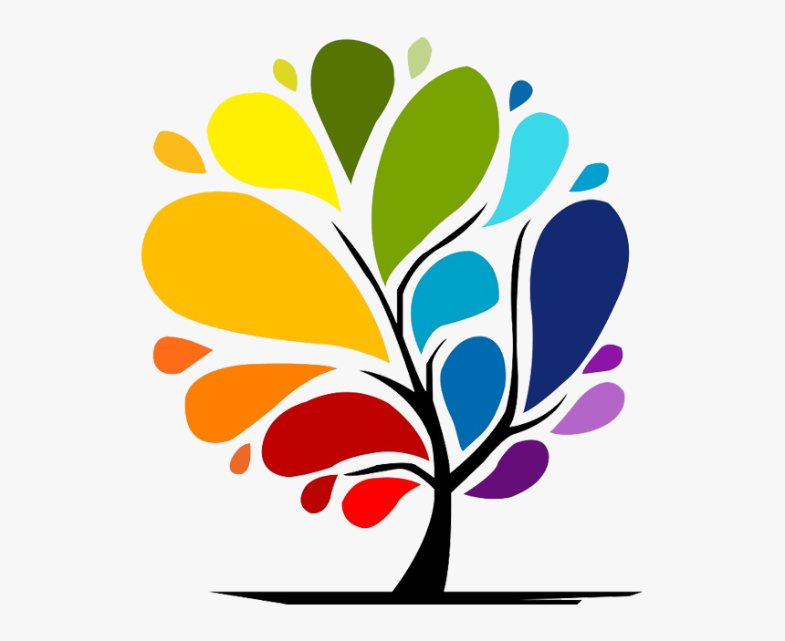 Vector Rainbow Tree , Png Download - Rainbow Tree Vector, Transparent Png, Free Download