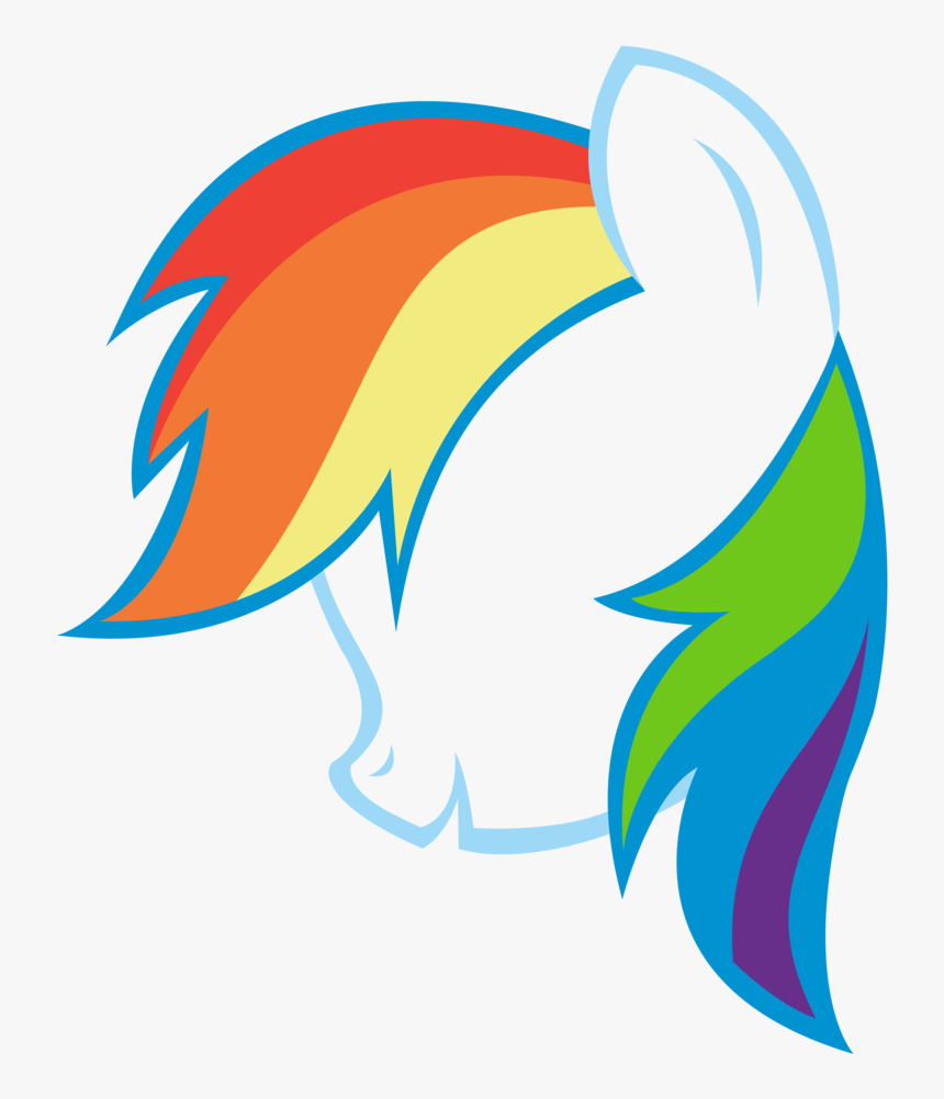 Silhouette At Getdrawings Com - My Little Pony Rainbow Dash Silueta, HD Png Download, Free Download