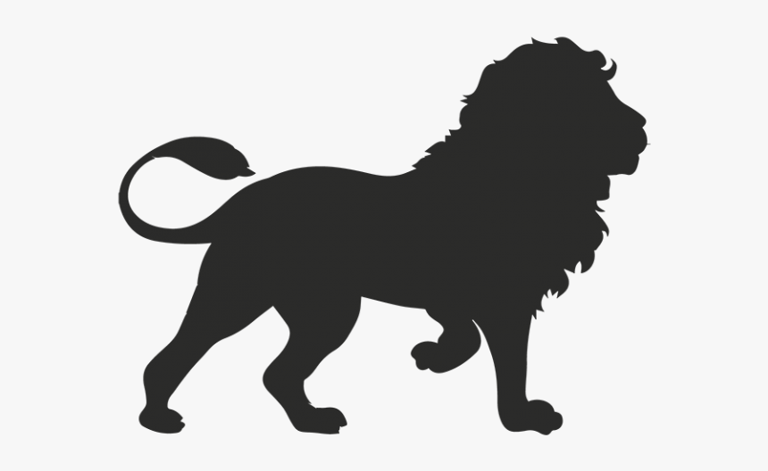 Winged Lion Vector Graphics Illustration Clip Art - Lion Silhouette, HD Png Download, Free Download