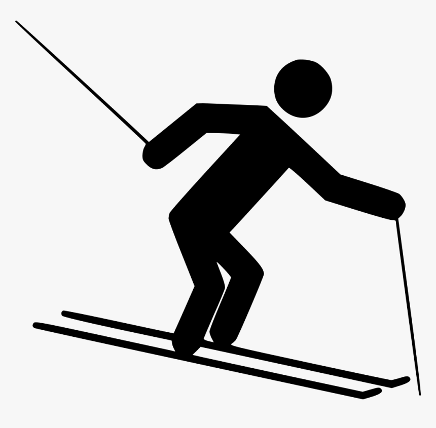 Nordic Skiing - Cross Country Skis Icon, HD Png Download, Free Download