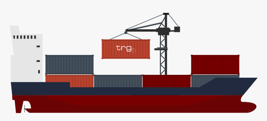 Cargo Insurance Provides Protection Against All Risks - Container Ship Drawing Png, Transparent Png, Free Download