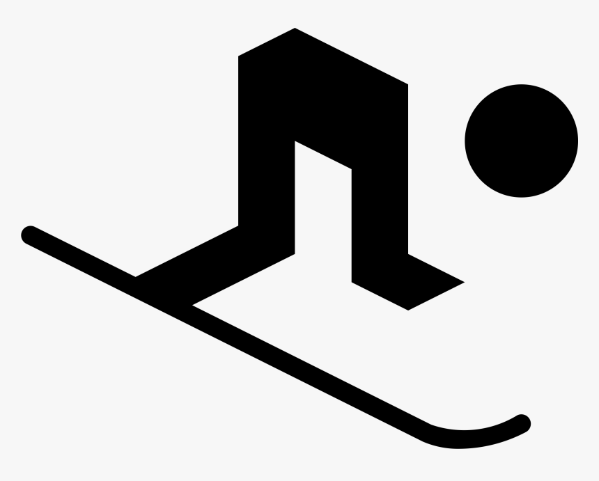 Skiing-15 Clip Arts - Downhill Skier Graphic, HD Png Download, Free Download