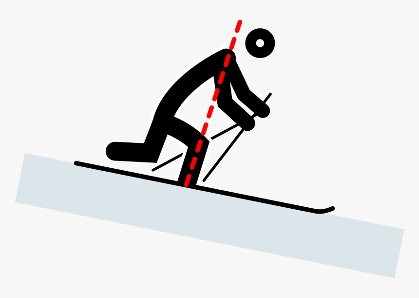 Skier Clipart Svg - Telemark Skiing, HD Png Download, Free Download