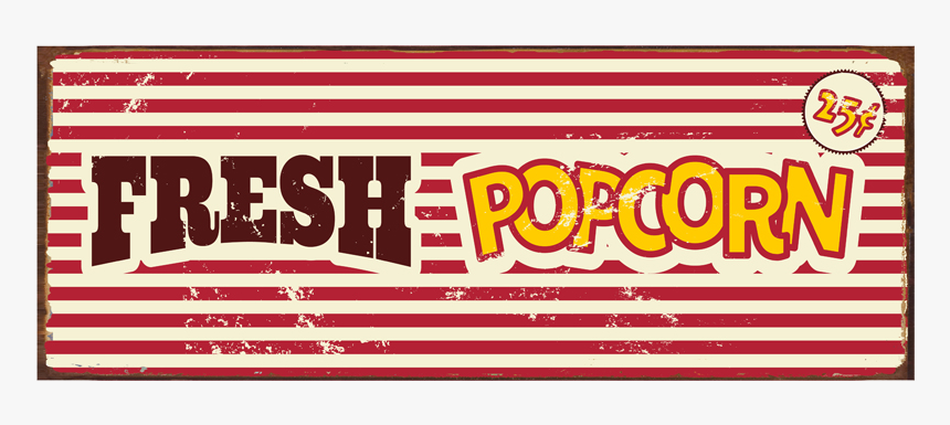 Fresh Popcorn Sign, HD Png Download, Free Download