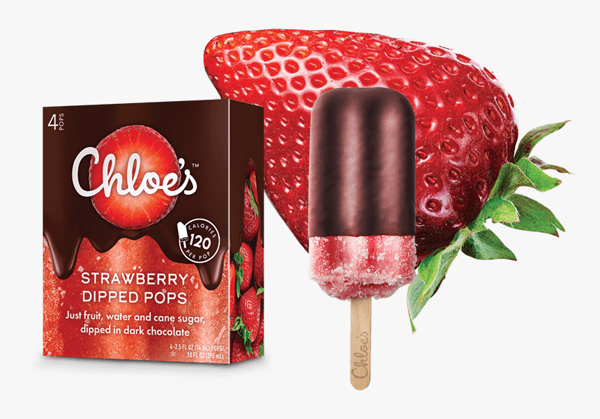 Dipped Strawberry - Chloe's Strawberry Dipped Pops, HD Png Download, Free Download