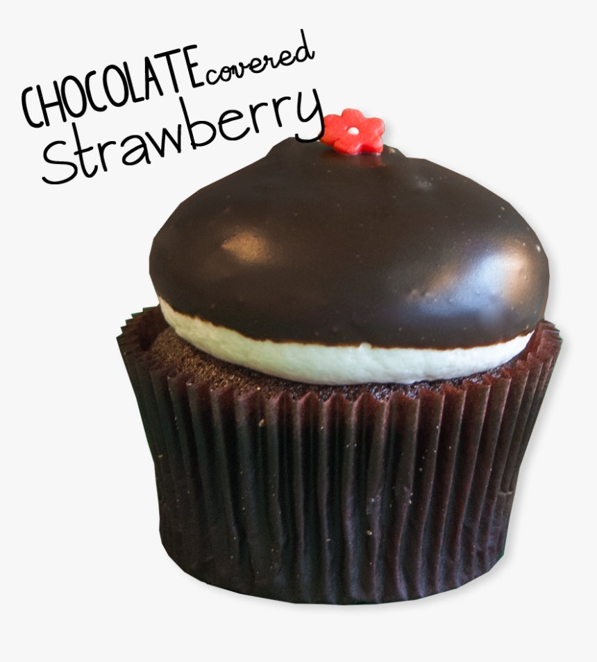 Chocolate Covered Strawberry - Cupcake, HD Png Download, Free Download