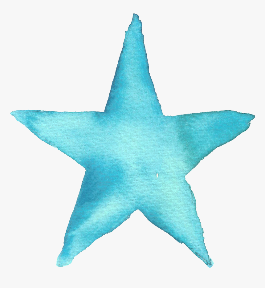 Png De Ornamento Transparente Para As Estrelas Do Mar - Blue Star Drawing Png, Png Download, Free Download