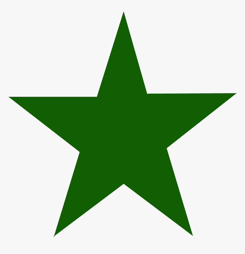 Estrela Verde E Amarela , Png Download - Dark Green Star, Transparent Png, Free Download