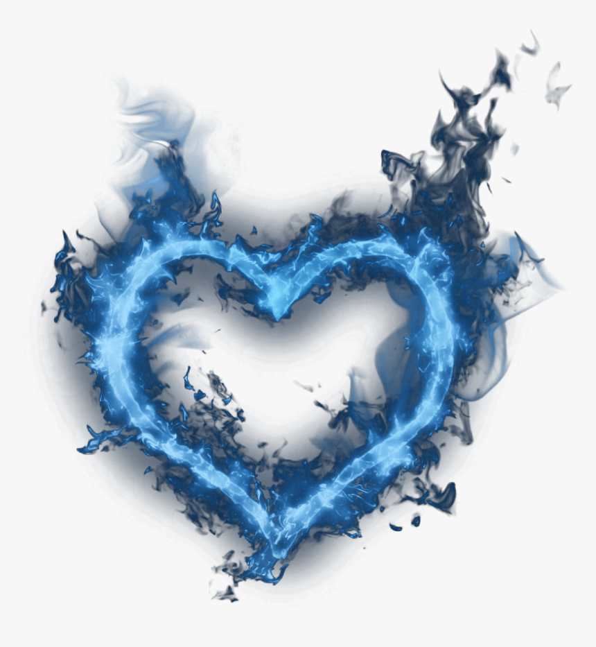 blue fire heart