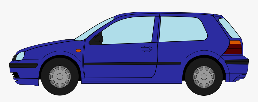 Vw Golf 4 Profile Drawing - Vw Golf 4 Png, Transparent Png, Free Download