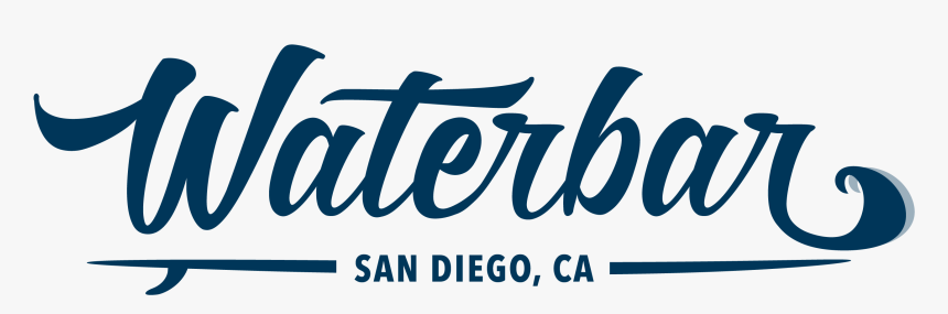 Waterbar San Diego Restaurant And Pacific Beach Bar - Calligraphy, HD Png Download, Free Download