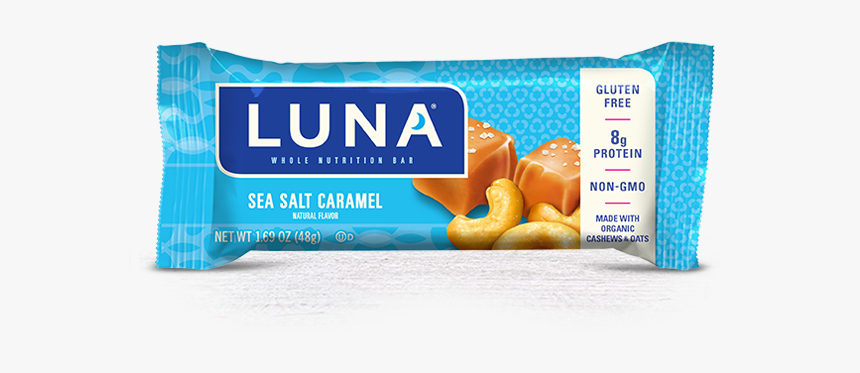 Sea Salt Caramel Flavor Packaging - Peanut Butter Luna Bars, HD Png Download, Free Download