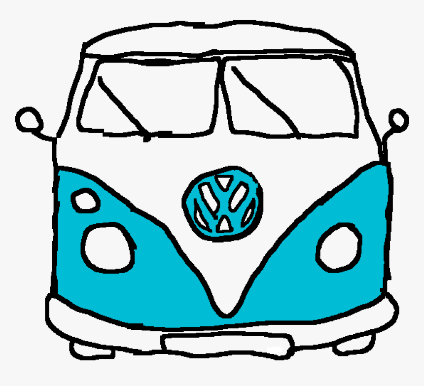 Hippie Van Drawing, HD Png Download, Free Download