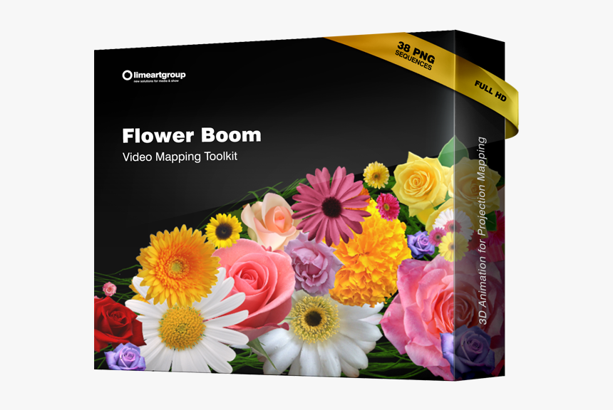 Flower Boom Video Mapping - Projection Mapping, HD Png Download, Free Download