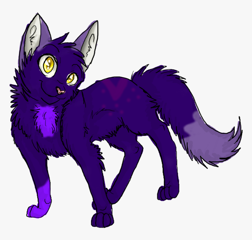 Purple Cat By Rarmeowz-d3kvxt9 - Purple Cat Png, Transparent Png, Free Download