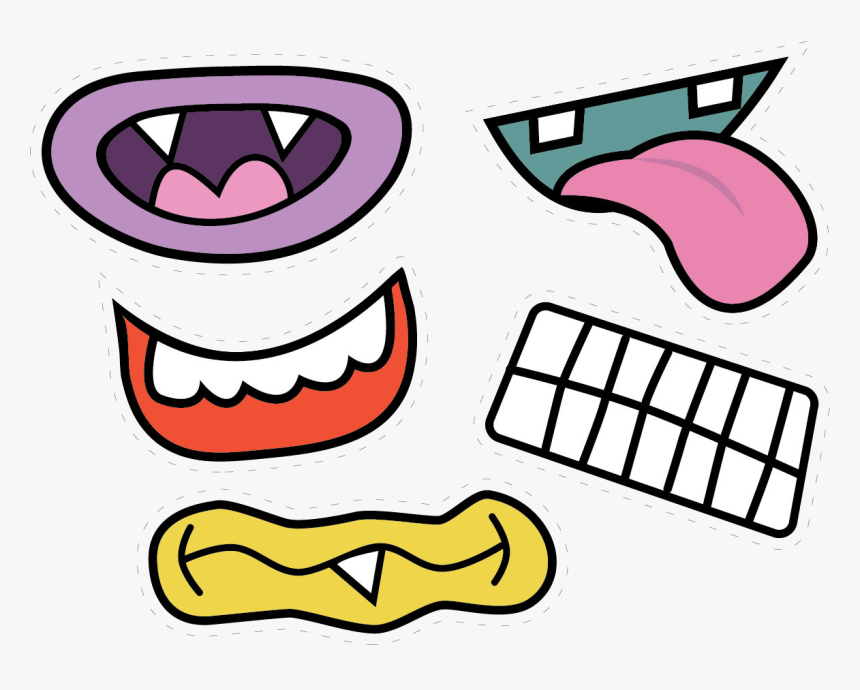Mouth Monster Clipart Kid Transparent Png - Monster Eyes And Mouth Clipart, Png Download, Free Download