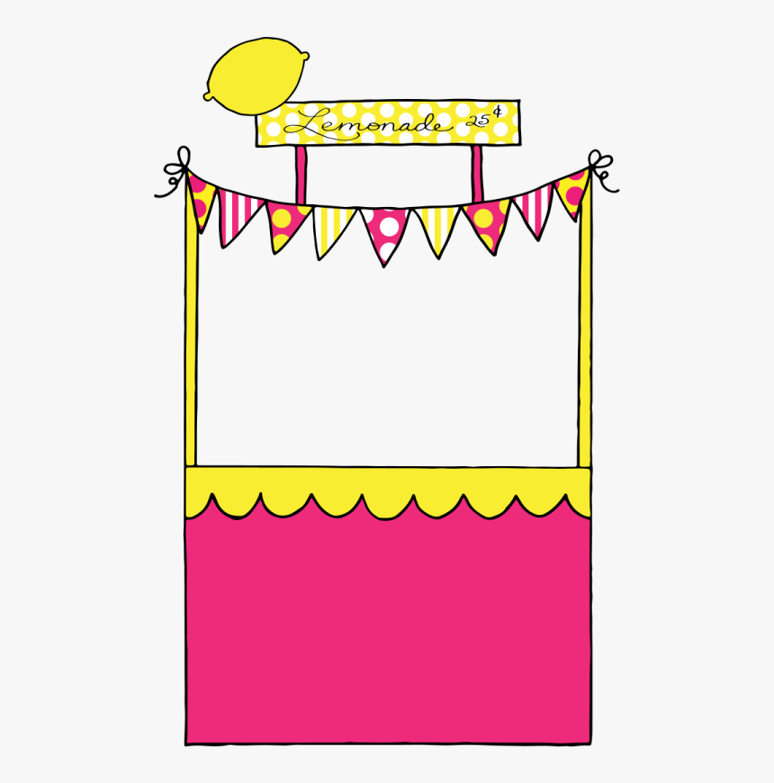 Clip Art Lemonade Stand Clip Art - Pink Lemonade Stand Clipart, HD Png Download, Free Download