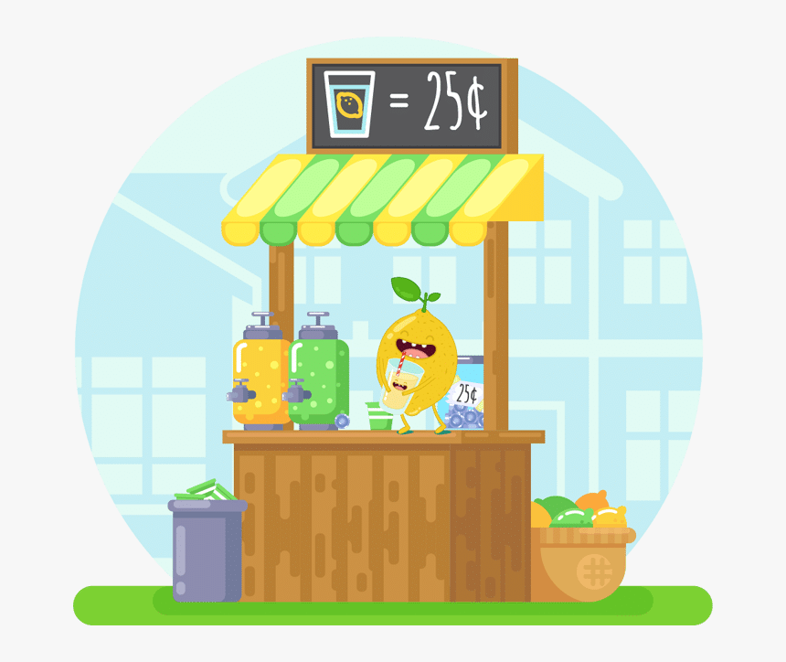 Lemonade Stand It Forward - Cartoon Lemonade Stand Png, Transparent Png, Free Download