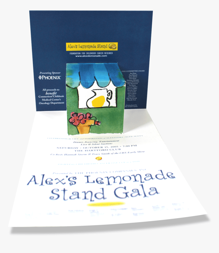 Alex"s Lemonade Stand Foundation - Brochure, HD Png Download, Free Download