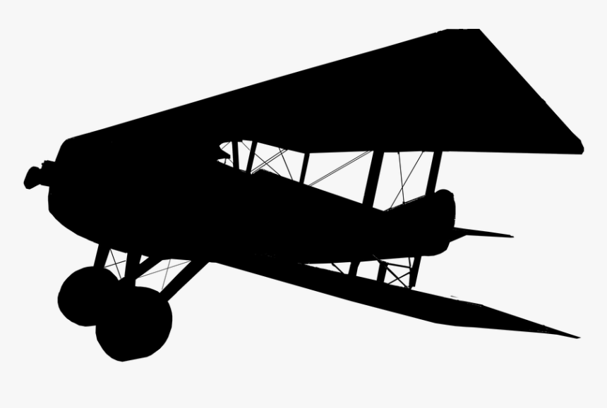 Aircraft, Propeller, Biplane, Engine, Army, Flight - Avion Helice Silueta Png Vector, Transparent Png, Free Download