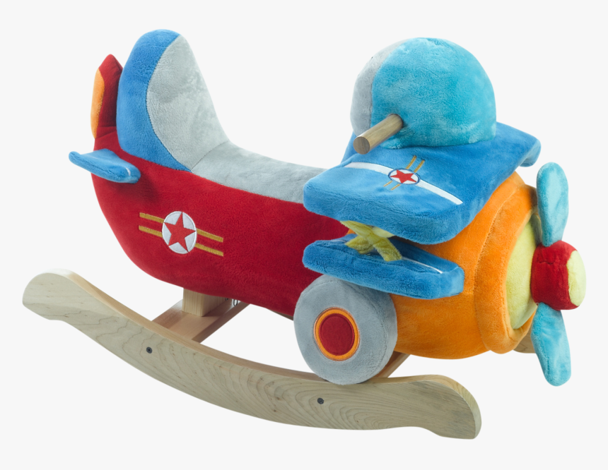 Bi-plane Airplane Rocker - Plush, HD Png Download, Free Download