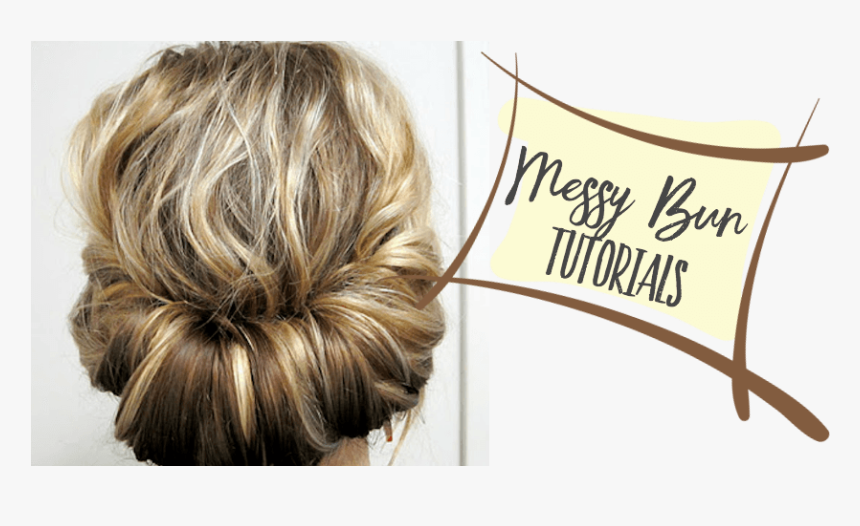 Transparent Hair Bun Png - 5 Simple Hairstyles, Png Download, Free Download