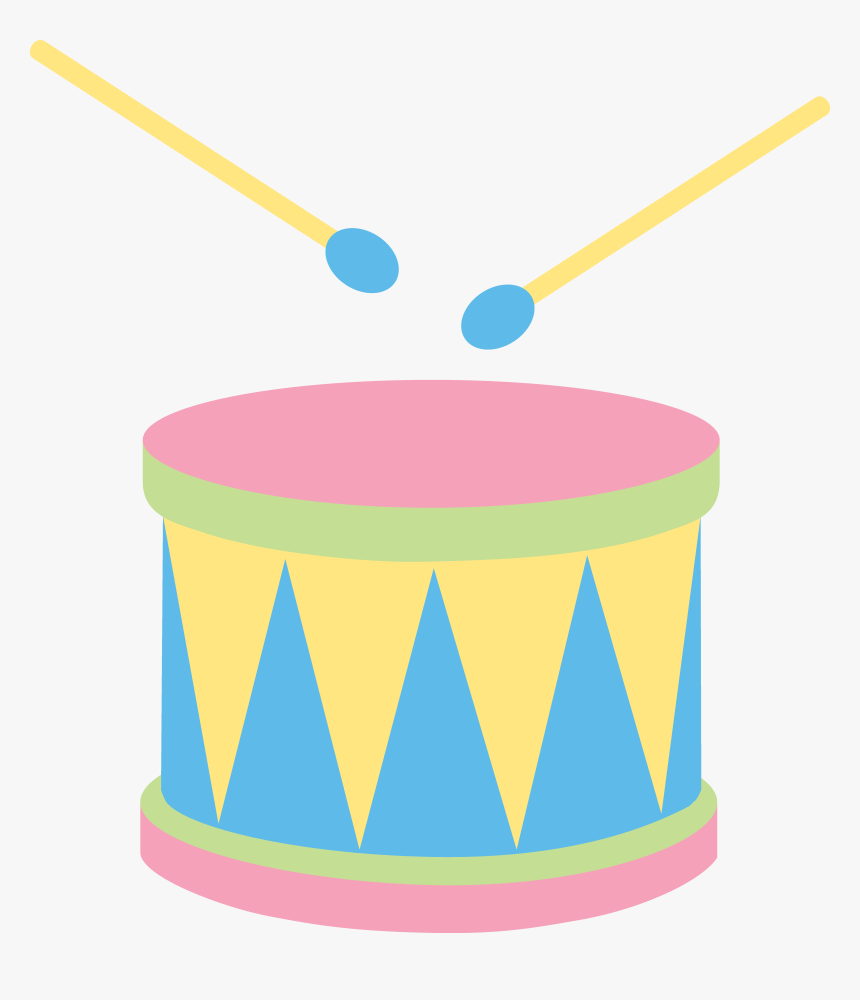 Pastel Kids Drum - Cute Drum Clipart, HD Png Download, Free Download