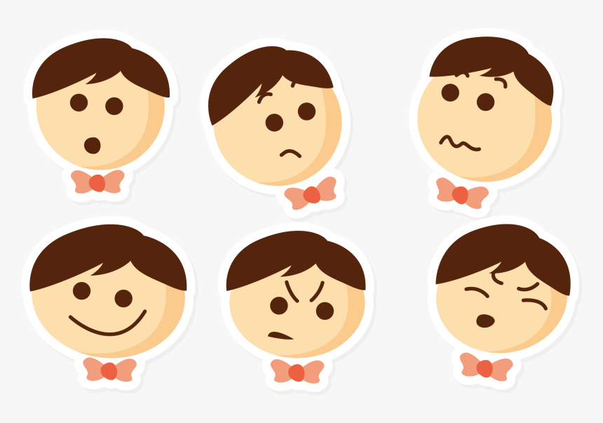 Emotions Clipart Unhappy Child - Gambar Ekspresi Wajah Anak, HD Png Download, Free Download