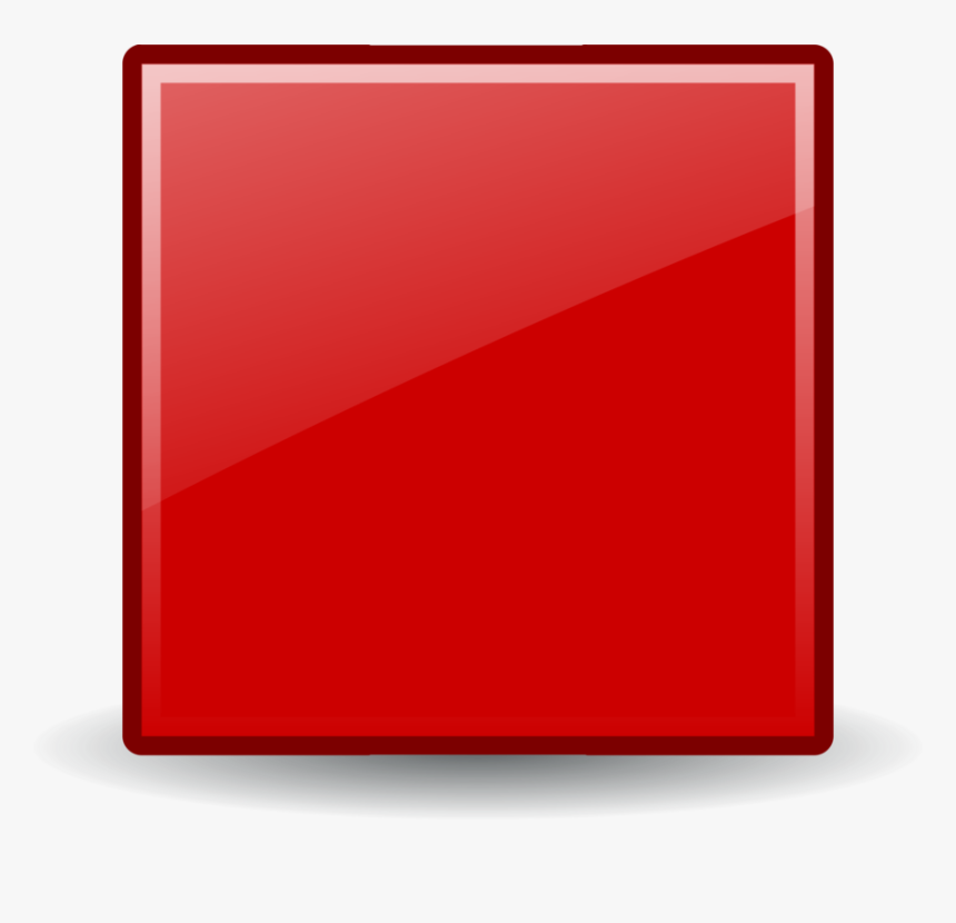 Square,angle,red - Push Button Square Icon, HD Png Download, Free Download