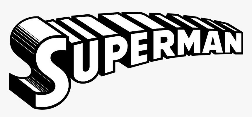 Superman Logo Black And White - Superman Logo Black & White, HD Png Download, Free Download