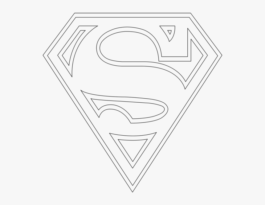 Transparent Superman Logo Black And White Png - White Superman Logo Transparent, Png Download, Free Download