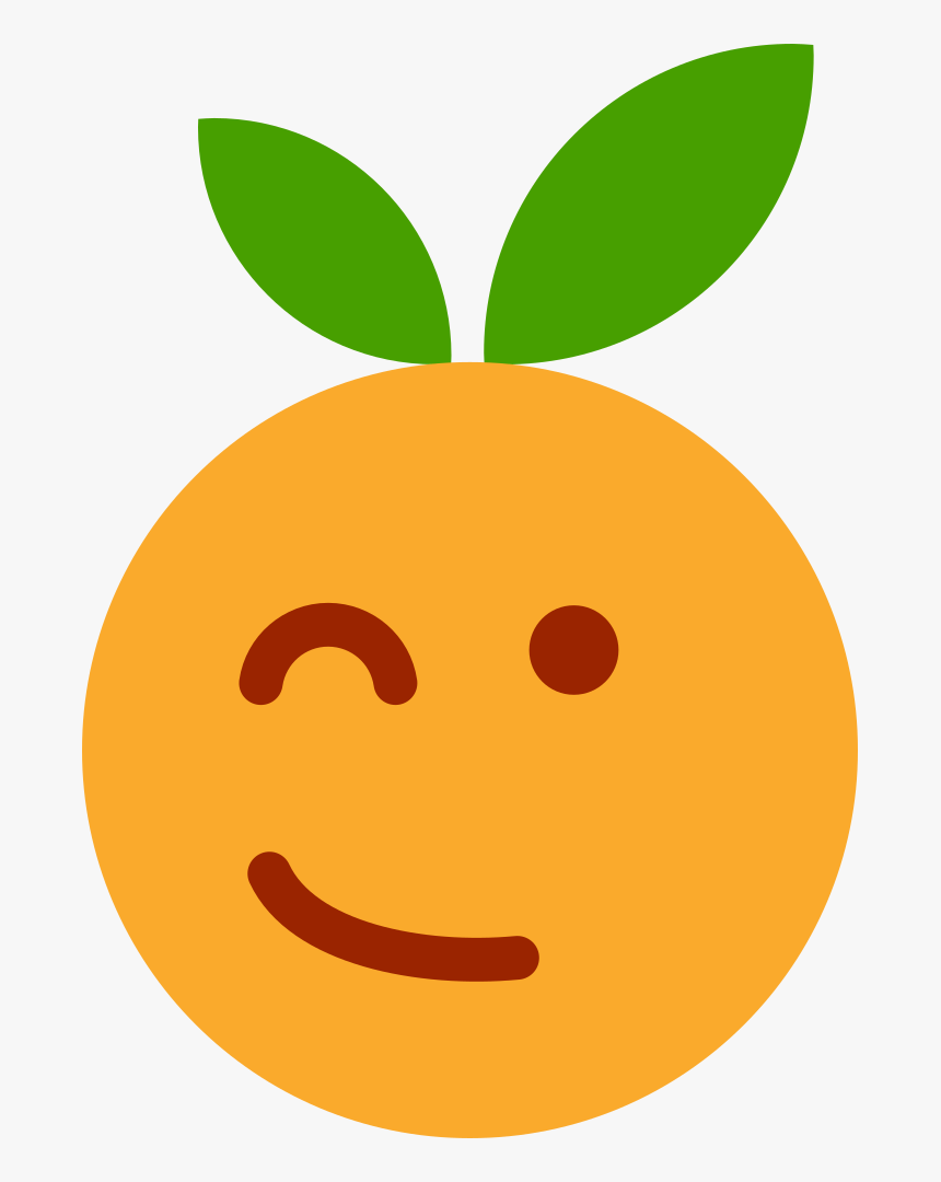 Clementine, Orange, Cartoon, Emotions, Emoticon, Happy - Clementine Clip Art, HD Png Download, Free Download