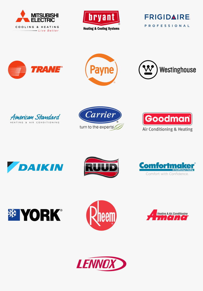 We Service All Hvac Brands - Air Conditioning, HD Png Download, Free Download