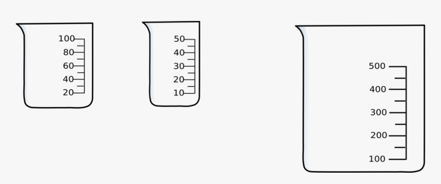 Beaker Laboratory Chemistry Erlenmeyer Flask Science - Black And White Beaker, HD Png Download, Free Download