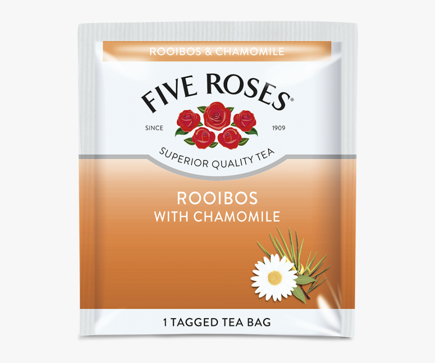 Five Roses Rooibos & Chamomile Envelope - Five Roses Honey And Ginger Tea, HD Png Download, Free Download
