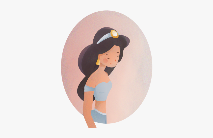 Princess Jasmine Girls Design Vector Art Character - Girl, HD Png Download, Free Download