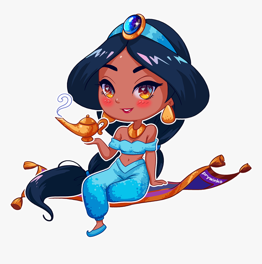 Chibi Disney Princess Jasmine, HD Png Download - kindpng.