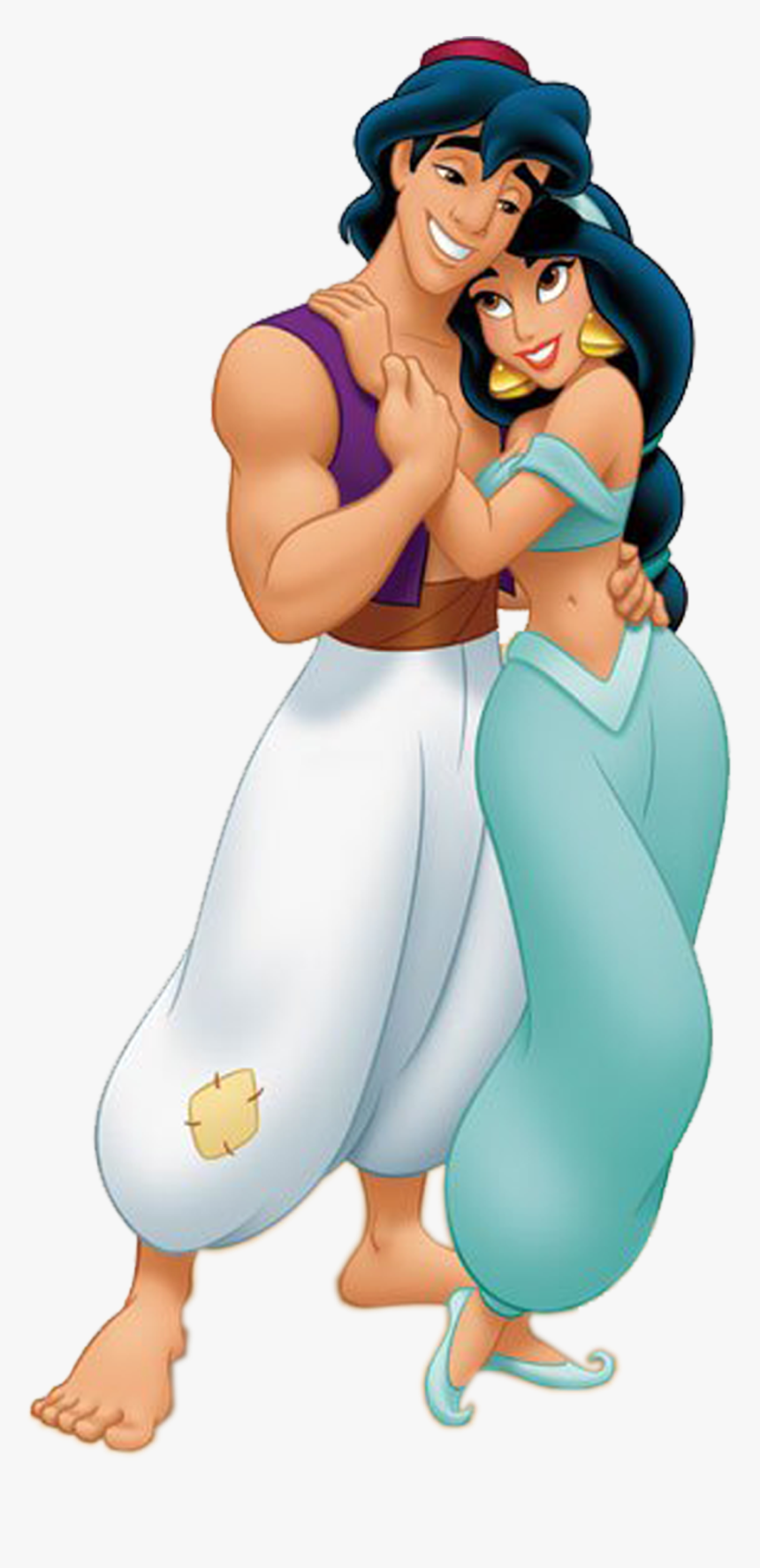 Cartoon Princess Jasmine And Aladdin, HD Png Download, Free Download